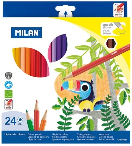 [80024] LÁPIZ MILAN 80024 COLORES HEXÁGONALES 211