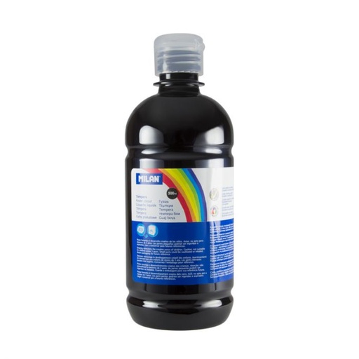 [03680] TEMPERA MILAN 03680  500ML NEGRO