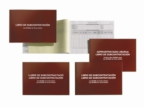 [MR5389] LIBRO MR  5389  SUBCONTRATACION CAT-VAL/CAST  5 8422593053898