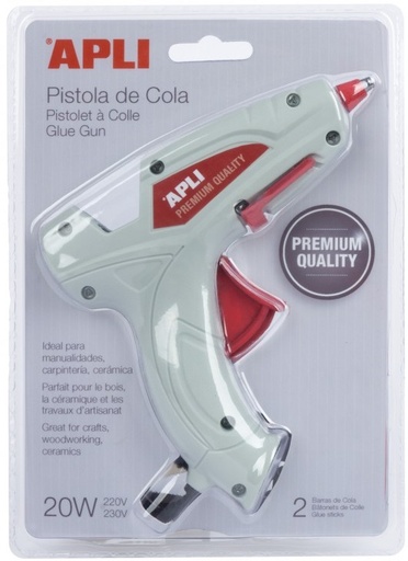 [16668] PISTOLA APLI 16668 COLA 20W PREMIUM + 2 BARRAS