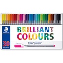 ESTUCHE STAEDTLER 334 M30 TRIPLUS FINE LINER 334 ANTISECADO 30 ROTULADORES COLORES