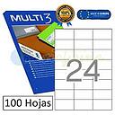 [04704] ETIQUETES MULTI 3 04704 70X37 MM. 100 FU