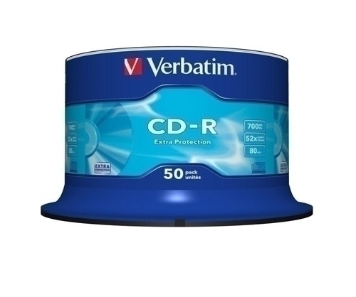 [43351] CD-RVERBATIM43351CDR 80MN SPINDLE(X50) 700MG 52X
