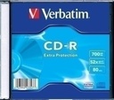 CD-R VERBATIM 43415CD-R 80MN SLIM (X10) DATALIFE EXTRA PROTECCION 52X