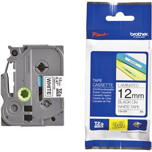 [TZ231] CINTA BROTHER TZE231 P-TOUCH 12MM B/N LAMINADA 8MX12MM (TZE231)