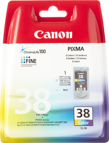 [CAN22316] CARTUCHO CANON2146B001 PIXMA IP1800/2500 CL-38* COLOR (2146B001)(9ML)