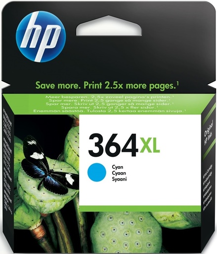 [CB323EE] CARTUCHO HP CB323EE Nº 364XL CIAN (750P) ALTA CAPACIDAD