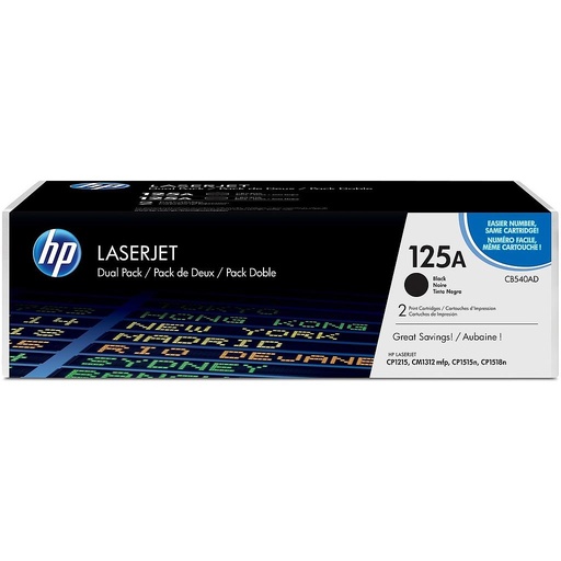 [CB540AD] TONER HP CB540AD  NEGRO LJ CP1215/1515 DUAL  #CB540AD Nº125A