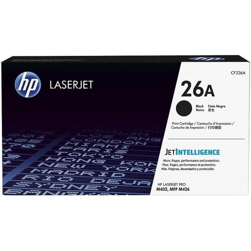 [CF226A] TONER HP CF226A NEGRO (31K) 26A LASERJET PRO M402/M426
