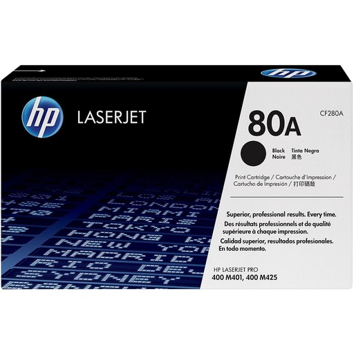 [CF280A] TONER HPCF280A  NEGRO Nº 80A LASERJET PRO400/M401 (2.700H)