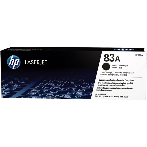 [CF283A] TONER HP CF283A NEGRO( 15K) 83A LASERJET  PRO MFP M125/M127