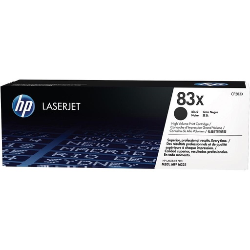 [CF283X] TONER HPCF283X NEGRO 83X LASERJET  PRO MFP M201/M225