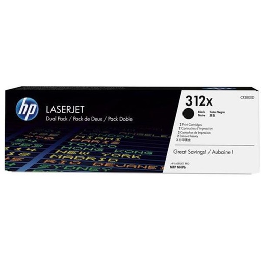 [CF380XD] TONER HPCF380XD  LJ M476 NR.312X (X2) #CF380XD (44K) NEGRO