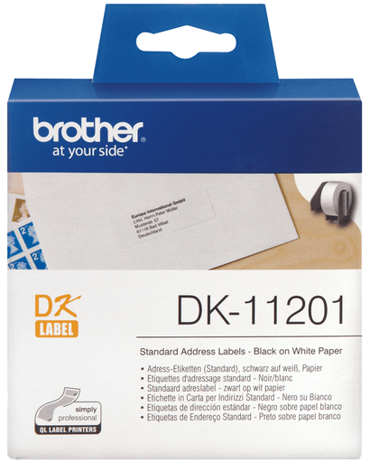 [DK11201] ETIQUETAS BROTHER DK11201.DIRECCION ESTANDAR ESTANDAR 400 ET.(29X90MM)