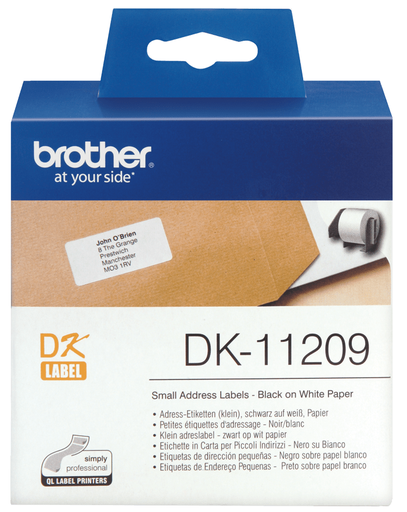 [DK11209] ETIQUETAS BROTHER DK11209DIRECCION PQ PEQUEÖAS 800 ETIQ. (29X62MM)