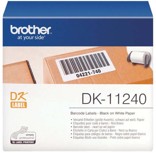 [DK11240] ETIQUETAS BROTHER DK11240MULTIPROPOSITO GRANDES 600 ETIQ.(102X51MM)