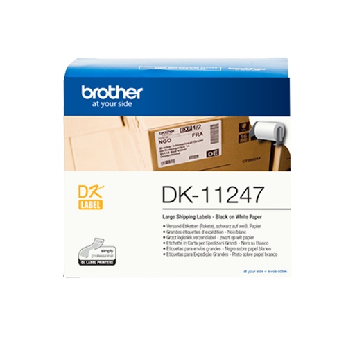 [DK11241] ETIQUETAS BROTHER DK11241ENVIOS GRANDES 200 ETIQ.(102 X 152MM)(BLANCO)