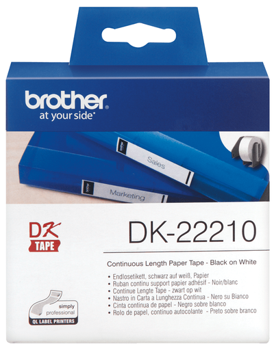 [DK22210] CINTA BROTHER DK22210  DE  BLANCA (29X3048MM)