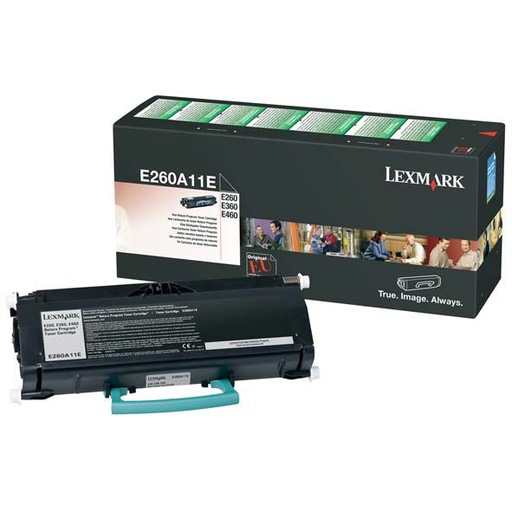 [E260A11E] TONER LEXMARK E260A11E E260/360/460 RETORNABLE NEGRO (35K)