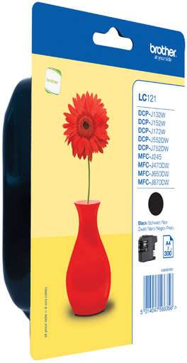 [LC121BK] CARTUCHO BROTHER LC121BKBP MFC-J470DW NEGRO (300P)