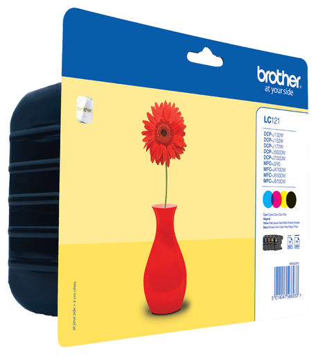 [LC121VALBP] PACK  BROTHER LC121VALBP .MFC-J470DW (300P) (BK/C/M/Y)