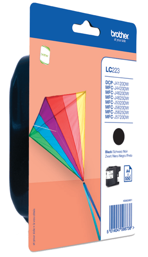 [LC223BK] CARTUCHO BROTHER LC223BKBP MFC-J4420DW NEGRO (550P) LARGA DURACIÓN