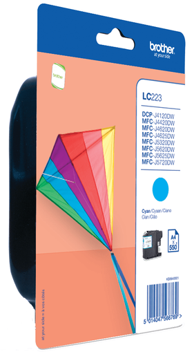 [LC223C] CARTUCHO BROTHER LC223CBP MFC-J4420DW CIAN (550P) LARGA DURACIÓN