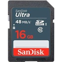 TARJETA SANDISK SDSDUNB-016G-GN3IN ULTRA SDHC 16GB UHS-I CL10 48MB/S