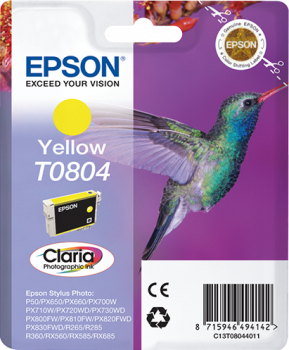 [T080440] CARTUCHO EPSON C13T08044011STY.R265/360/RX560  AMARILLO