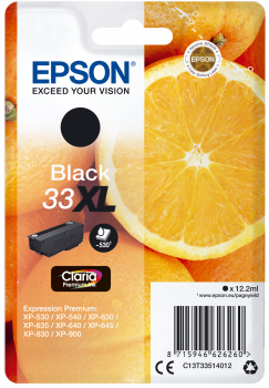 [T335140] CARTUCHO EPSON C13T33514012C.CLARIA PREM.33XL NEGRO XP830/635/630/530