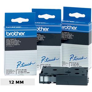 [TC201] CINTA BROTHER TC201 P-TOUCH 12MM BLANCO/ NEGRO (77M)