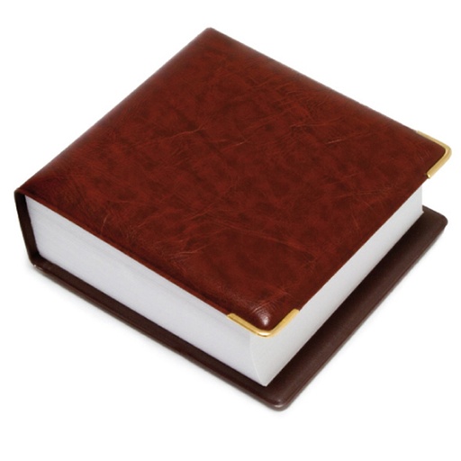 [09264640] PORTATACOS GRAFOPLÁS 09264640 SIMIL CUERO 106X102X32 MM 300 HOJAS 90G CLASSIC MARRÓN