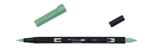 [ABT-312] ROTULADOR TOMBOW PINCEL TOMBOW ABT-312 DUAL BRUSH-312COLOR HOLLY GREEN.