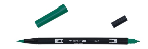 [ABT-346] ROTULADOR TOMBOW PINCEL TOMBOW ABT-346 DUAL BRUSH-346COLOR SEA GREEN.