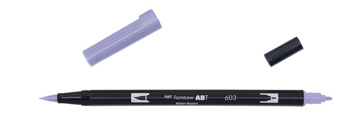 [ABT-603] ROTULADOR TOMBOW PINCEL TOMBOW ABT-603 DUAL BRUSH-603COLOR PERIWINKLE.
