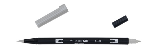 [ABT-N60] ROTULADOR TOMBOW PINCEL TOMBOW ABT-N60 DUAL BRUSH-N60COLOR COOL GREY 6.