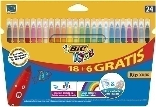 [841800] ROTULADOR BIC 841800 CF.KID750.CBW24 