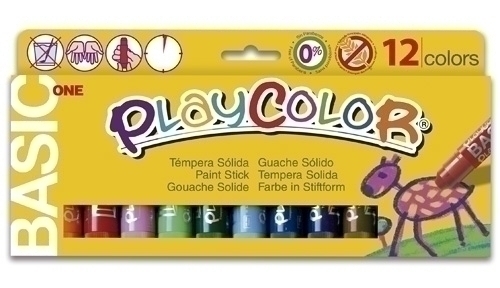 [10731] TEMPERA PLAYCOLOR 10431D FLU0 ONE PACK 12 UNIDADES