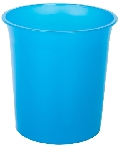 [2001AZTL] PAPELERA PLASTICO 2001AZTL CERRADA 16 LITROS TRASLUCIDO AZUL