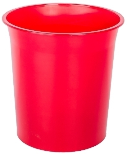 [2001RJTL] PAPELERA PLASTICO 2001RJTL CERRADA 16 LITROS TRASLUCIDO ROJA