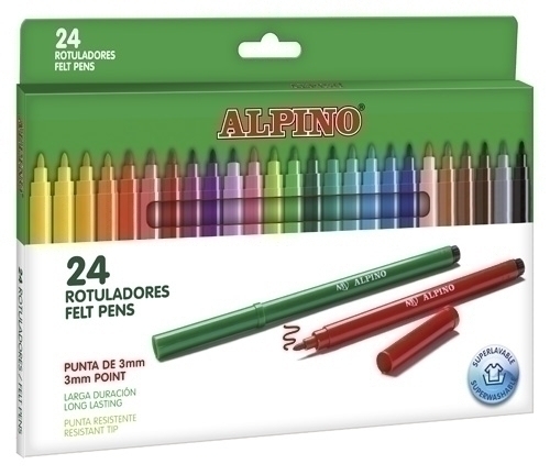 [AR001003] ROTULADOR   ALPINO 136232  P.FINA COL.STD AR000003