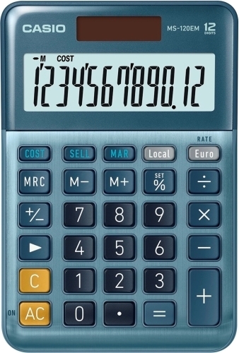 [MS-120EM] CALCULADORA CASIO MS-120 TER 12 DIGITOSSOBREMESA 