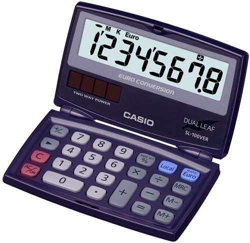 [SL-100VER] CALCULADORA  CASIO 312689 BOLSILLO 8 DIG SL-100VER