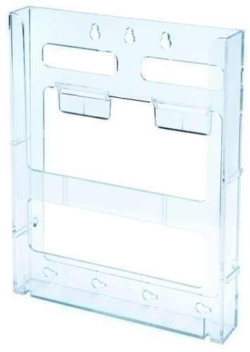 [772001] PORTAFOLLETOS DEFLECT-O 772001 SOBREMESA LIT-LOC A4 VERTICAL MODULABLE CRISTAL