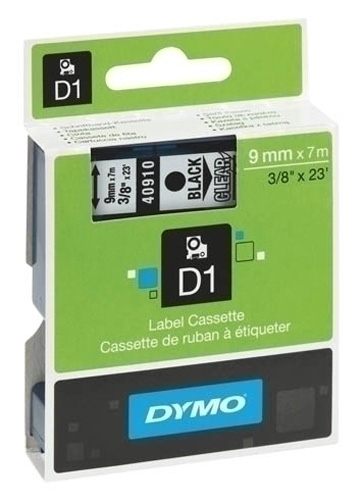 [S0720680] CINTA   DYMO 764184 D1 9MMX7MM NG/BL 40913