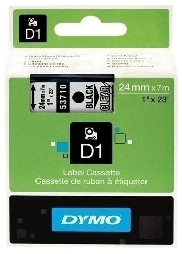 [S0720920] CINTA   DYMO 764524 D1 24MM NG/TR 53710