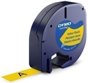 CINTA   DYMO 765023 LETRATAG 12MM NG/AM 91202
