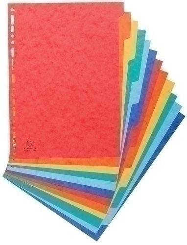 [2412E] SEPARADOR CARTULINA EXACOMPTA 948236   XXL 12POS.241