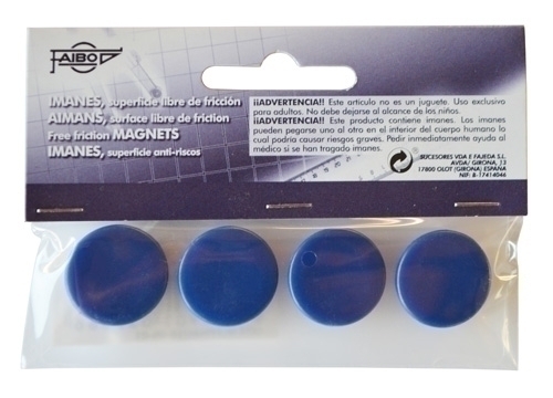 [60-20-07] IMANES FAIBO 60-20-07 REDONDOS 20MM AZUL