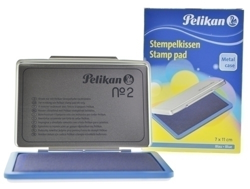 [331017] TAMPON PELIKAN 100436058 Nº 2  METAL 70X110 MM. AZUL